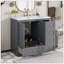 Meuble-lavabo sur pieds 36 po style Shaker-1157077081