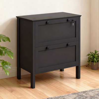 File Cabinet,2 Drawer Filing Cabinet With Adjustable Hanging Bar,For Home And Office