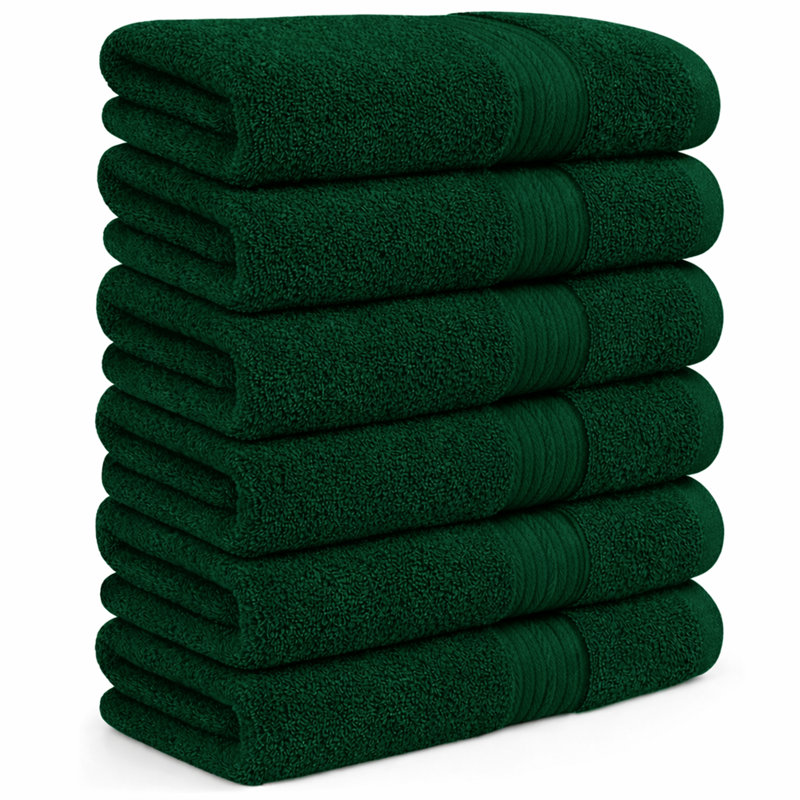 Essuie-mains à séchage rapide 100% coton 600 g / m² , Vert