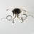 Jeannie 6-Light 32 Inches LED Semi Flush Mount Ceiling Fixture Dimmable-1549608431