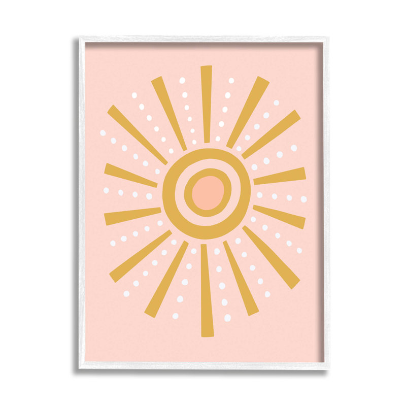«Whimsical Sun Rays», art de la giclée encadrée par Nina Seven, H 14 po x l 11 po x P 1,5 po