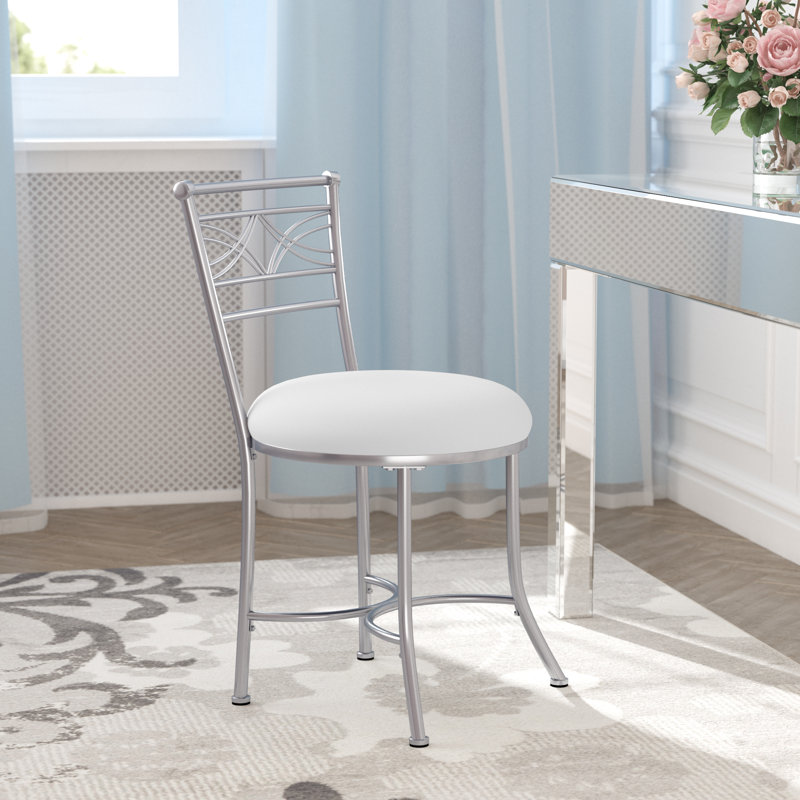 Tabouret de coiffeuse en métal Bryneville