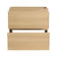 Meuble-lavabo 30 po - Meuble-lavabo moderne à double tiroir pour armoire autoportante en bois d'ingénierie teinté chêne, avec tiroir, look, bois, robinet pré-percé