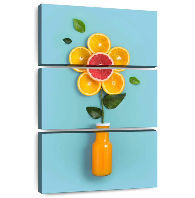 Fleur de jus d'orange Harnek, H 74 po x l 48 po