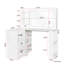 Élégant meuble-lavabo avec lumières DEL réglables et multiprise, 3 grands tiroirs pour le rangement et l'organisation