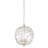 Crystal Bud 3 - Light Wrought Iron Dimmable Globe Chandelier-60534741