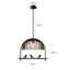 Oswestry 1 - Light Black Dome Pendant