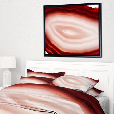 «Agate with Chalcedony Geologique Crystal», impression sur toile tendue