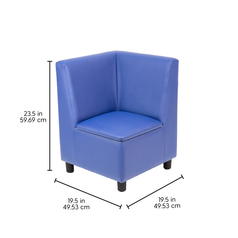 Fauteuil de coin modulaire Kid Comfort - bleu, Bleu