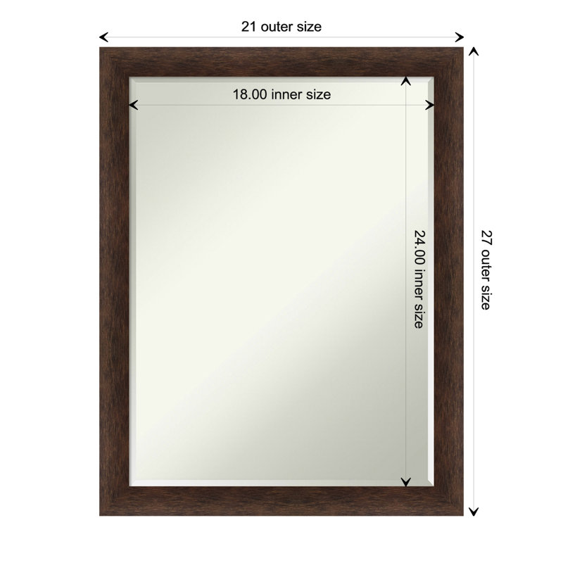 Boyan Solid Wood Rectangle Wall Mirror