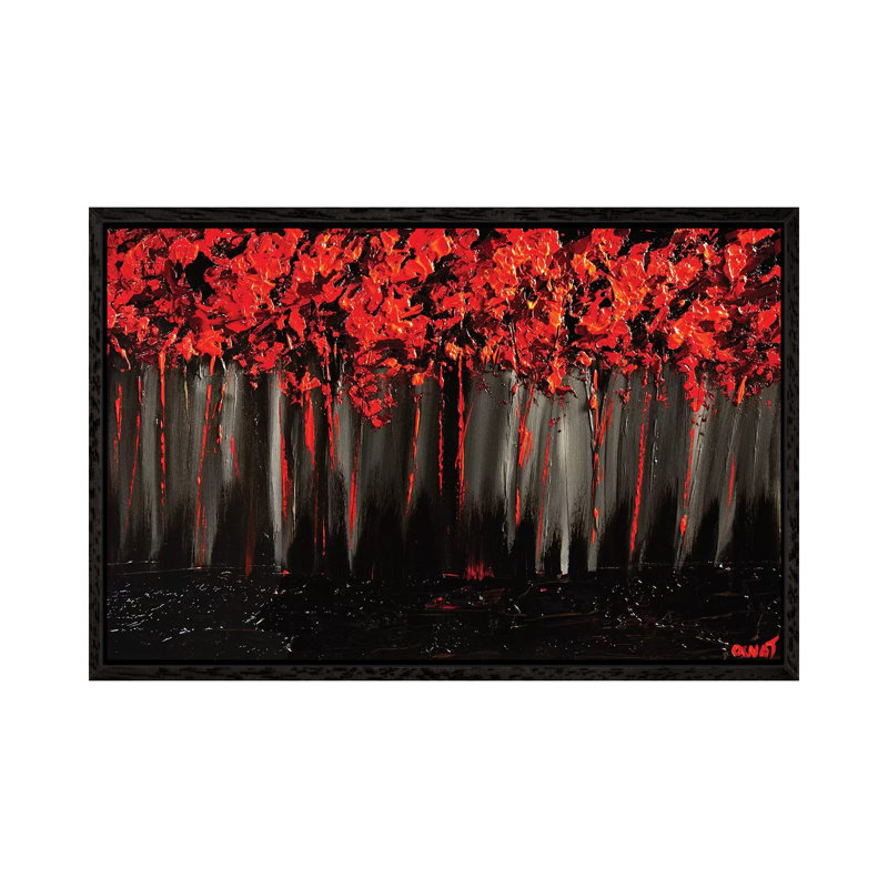 Blossom II by Osnat Tzadok - Painting on Canvas, Black Framed, 101.6 cm H x 66.04 cm W