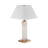 Sidnee Alabaster White/Gold Desk Nightstand Luxe Table Lamp