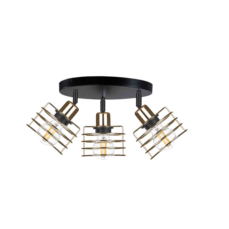 Berndina Ceiling Spotlight, Black/Nickel