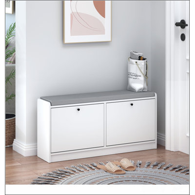 Shoe Storage Bench Entryway Bench with Storage, Shoe Bench Shoe Cabinet Storage for Entryway, Shoe Rack Bench Shoe Organizer Cabinet with Cushion for Entrance, Hallway, Living Room, Bedroom