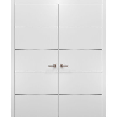 Planum Flush Solid Wood Standard White Doors