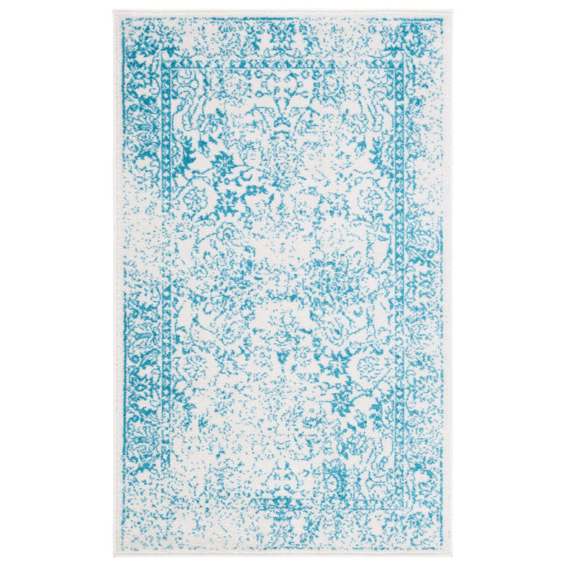 Olius Performance Floral Rug, Rectangle 3' x 5'