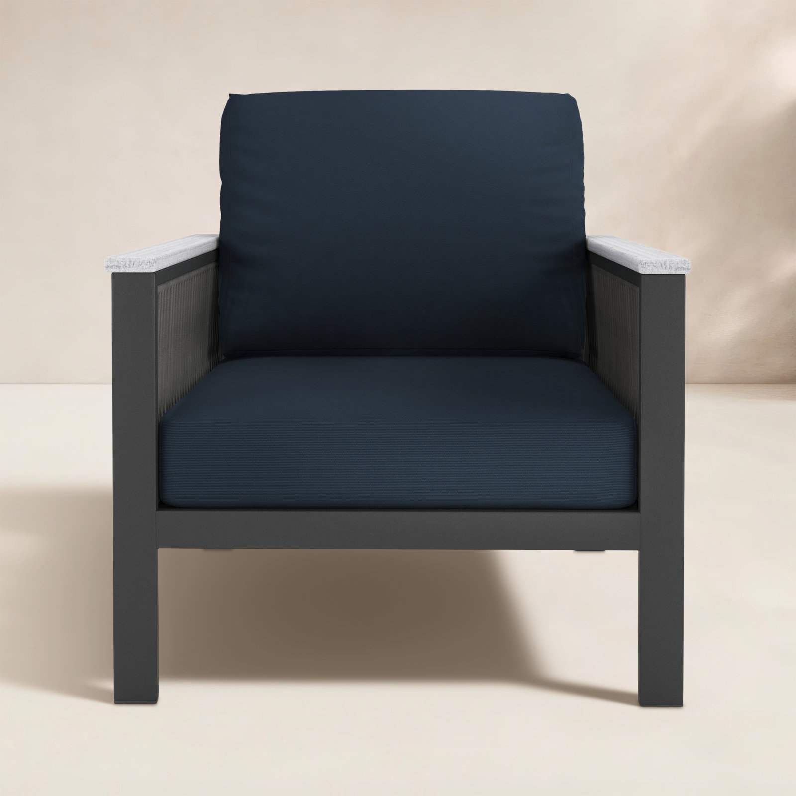 Townsend Patio Chair with Sunbrella® Cushions, Canvas Navy Sunbrella® Canvas