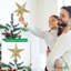 Décoration pour sommet de sapin étoile brillante-932054870