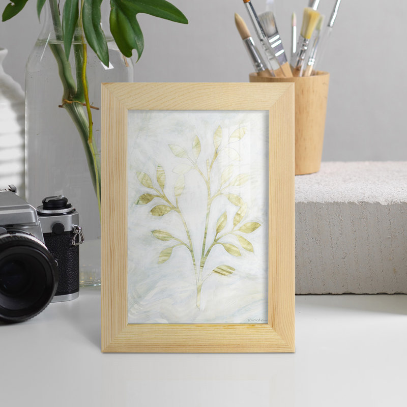 Consolata Breezy Fronds II, reproduction d'art encadrée, H 6 po x l 4 po x P 1 po, Naturel