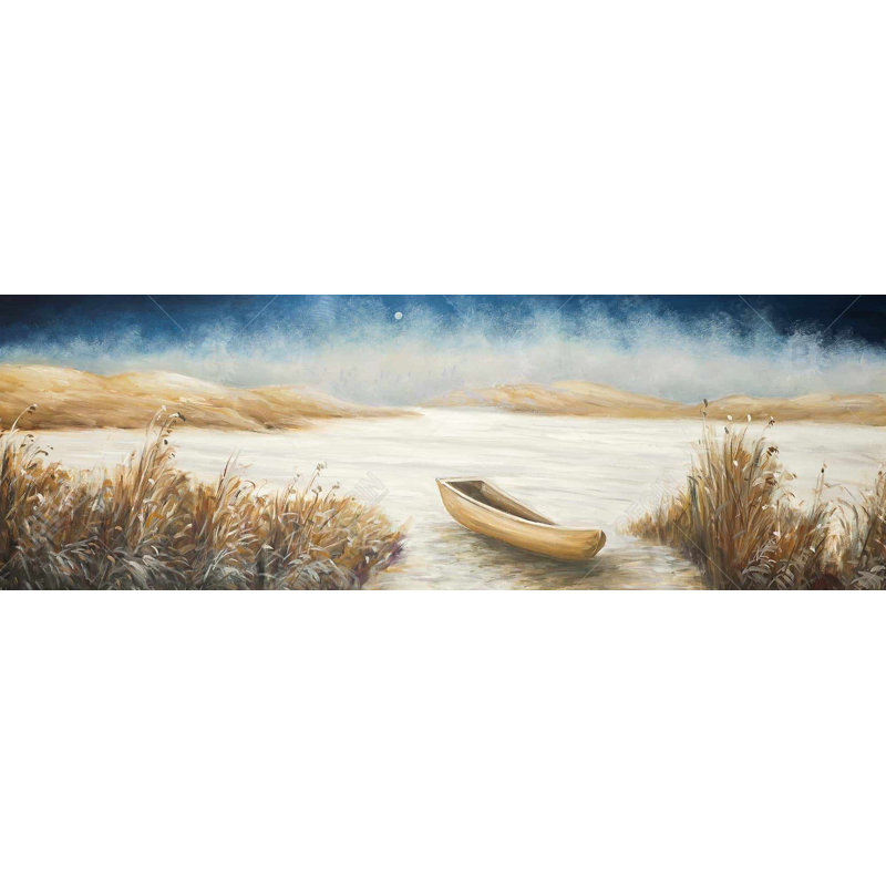 Bord de mer encadré, toile encadrée
