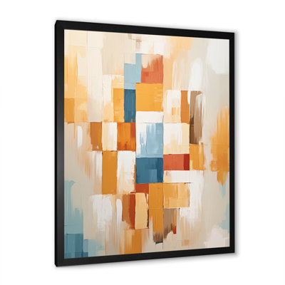 Décoration murale beige moderne et colorée beige moderne - Mid-Century