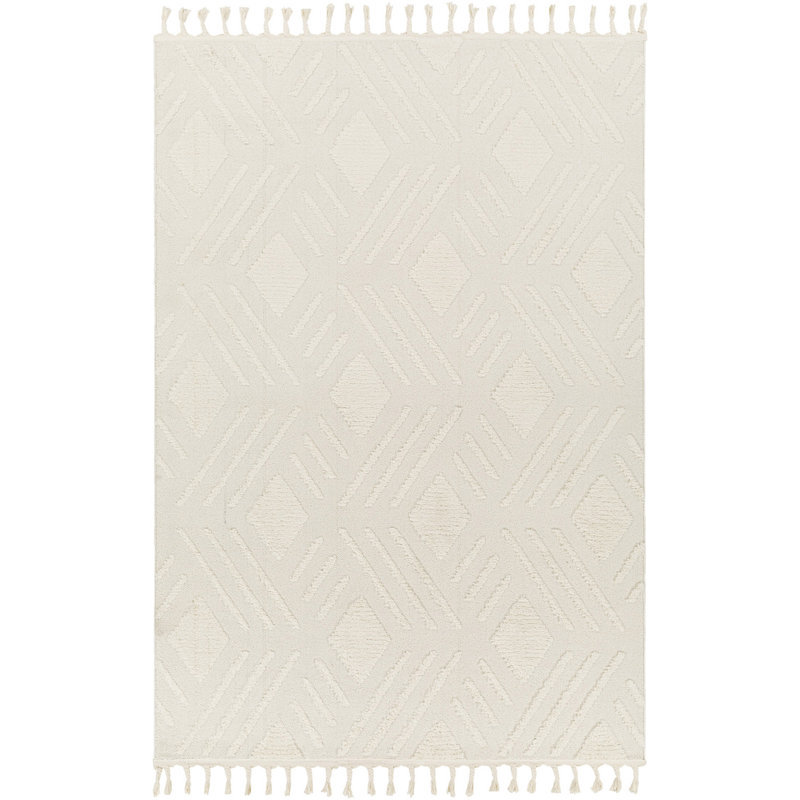 Nampa Rectangle Geometric Berber Area Rug, Rectangle 200 x 275cm