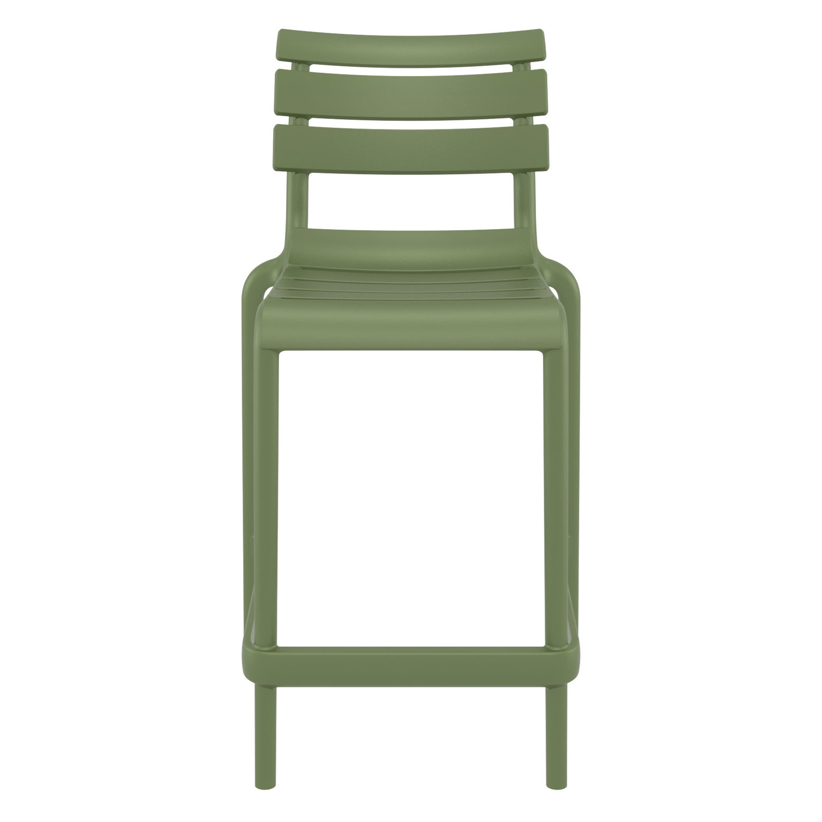 Ruta Patio Bar Stool, Olive Green, 25.60"