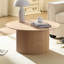 Table basse de 31,49 pouces pour table basse de style Mid-Century avec tables rondes en bois