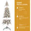 Arbre de Noël 8 pi en PE / PVC avec 1000 lumières DEL blanc chaud - 1634 pointes-1302156848-1302156861