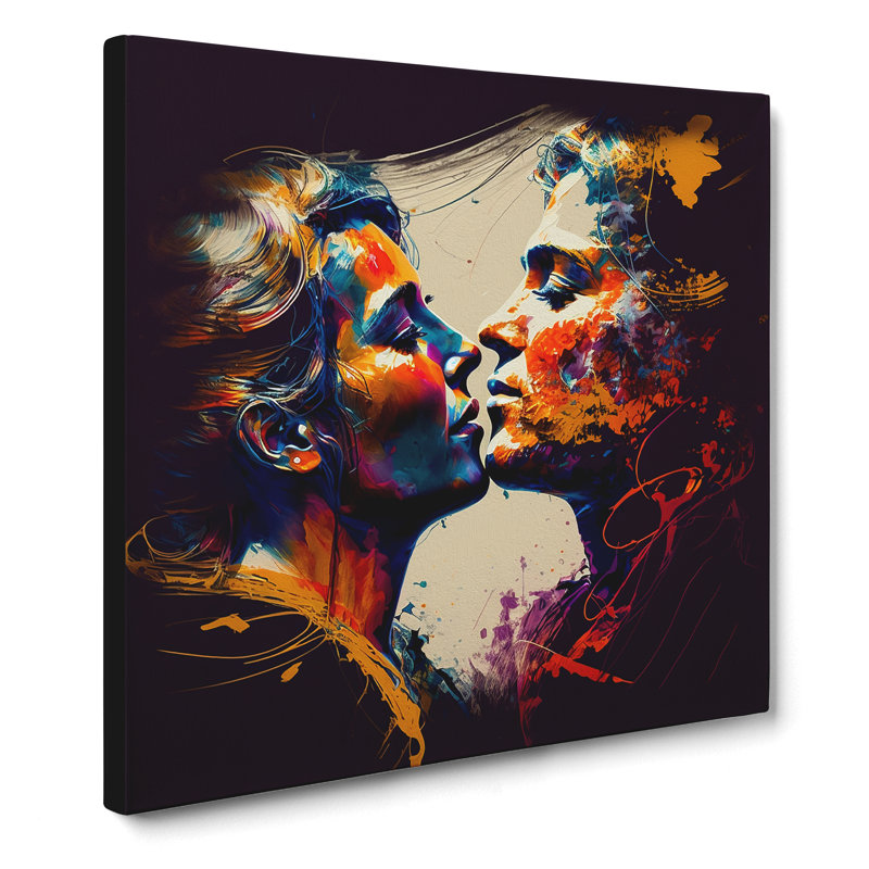 Lovers - Wrapped Canvas, 50cm H x 50cm W x 3cm D