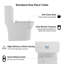 Toilette monobloc allongée au plancher 1,1 / 1,6 GPF à hauteur confort, certifiée CUPC, certifiée WaterSense, céramique, couleur blanche, siège à fermeture en douceur