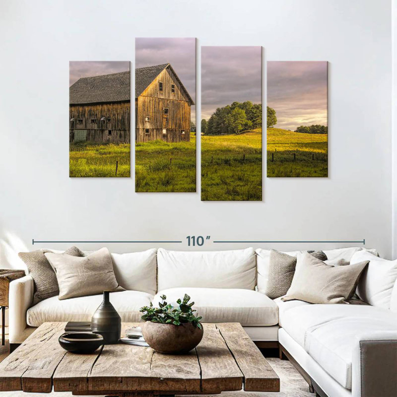 Lilie, New Hampshire, vieille grange, H 54 po x l 84 po