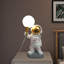Lampe de table astronaute, ampoule G9, lampe de bureau lune, lumière chaude 3000K, veilleuse pour chambre, salle de jeux et chambre d'enfant
