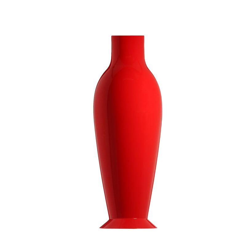 Misses Flower Power Floor Vase, Red