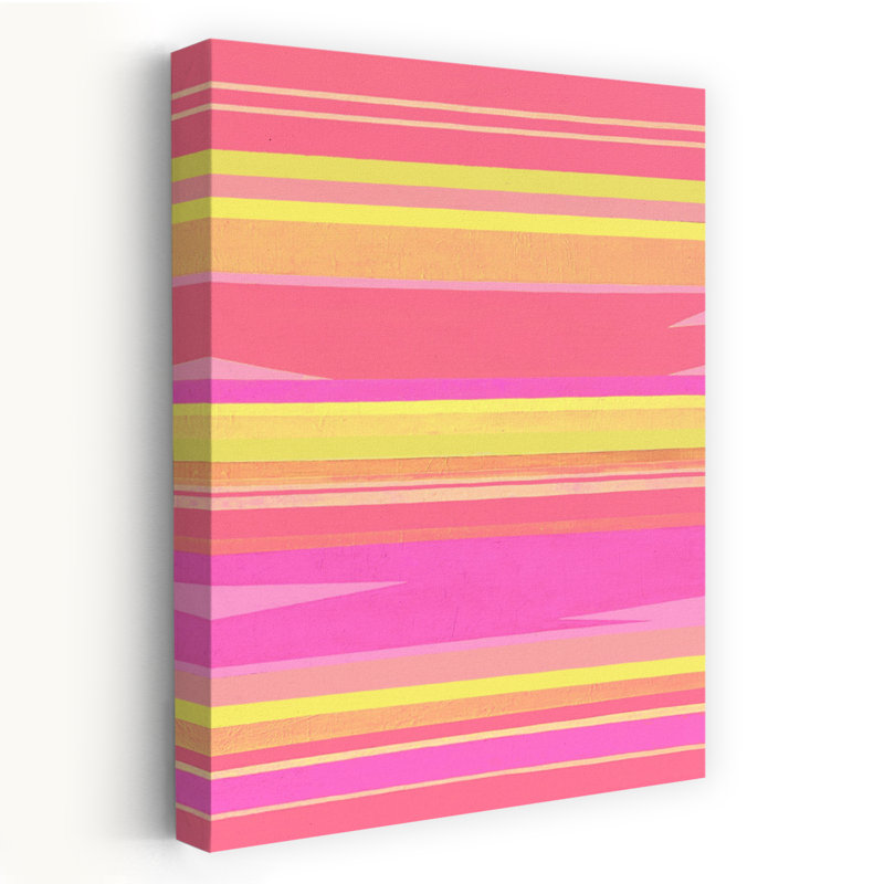 Contemporary Art Abstract Contemporary Sunset Wall Art by Vanessa Ryan - Wrapped Canvas Print, 45.72 cm H x 30.48 cm W