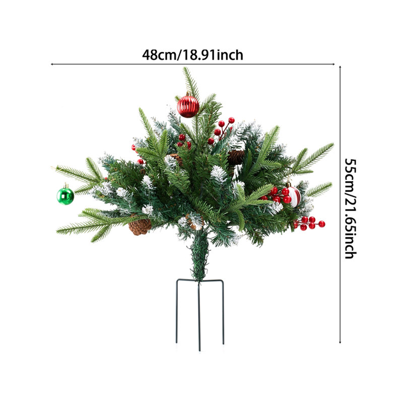 1.8' H Artificial Pine Christmas Tree