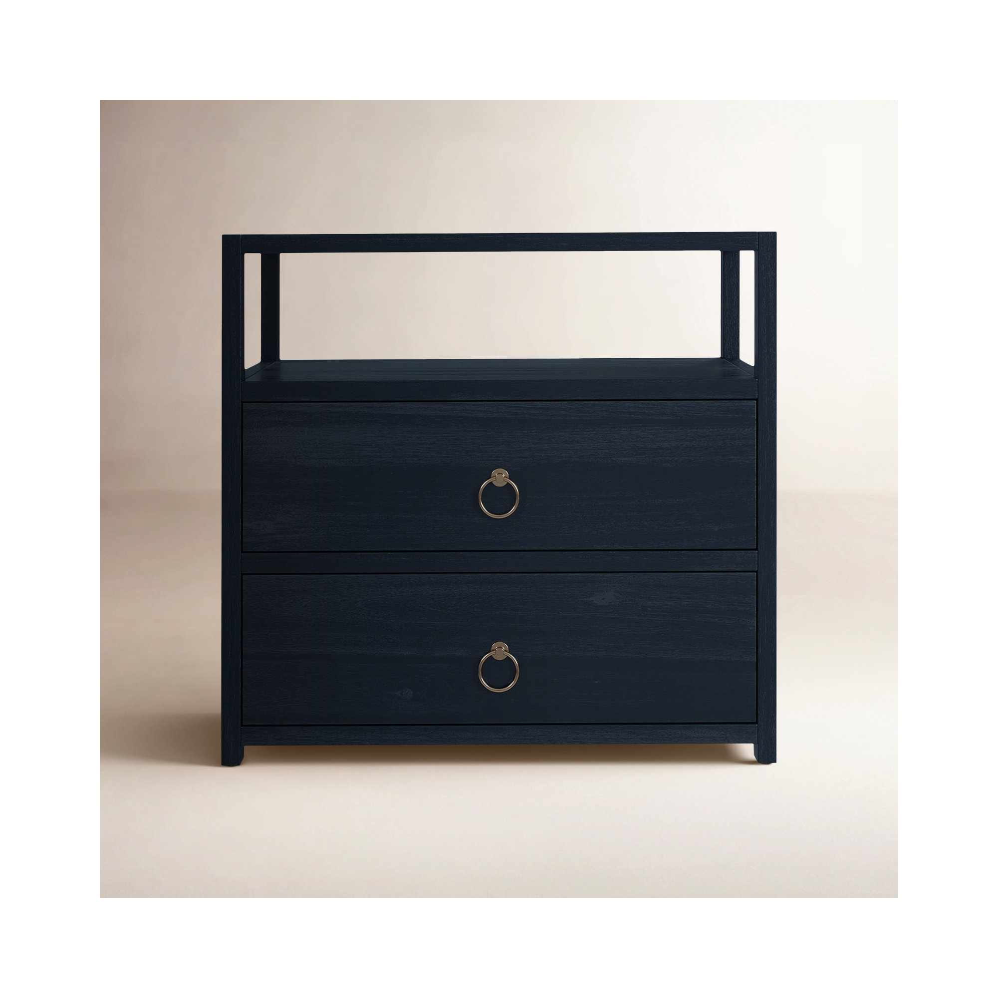 Elin 2 - Drawer Nightstand, Navy Blue