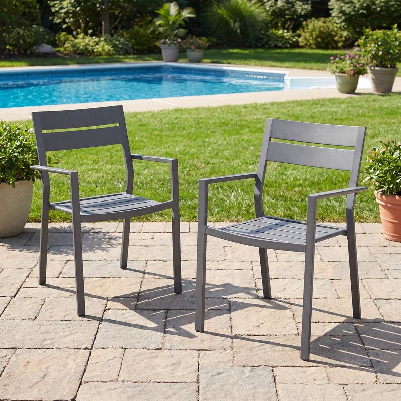 Chaises de patio pour l'extérieur, Gris