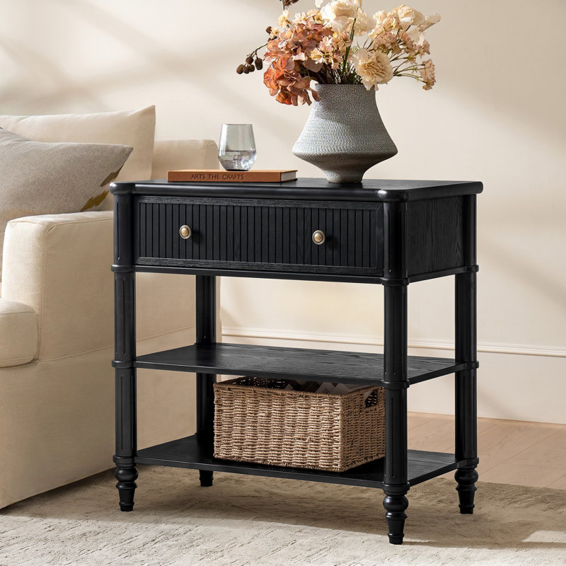 Table de bout Derk, Noir