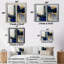 «Abstract Geode», reproduction d'art sur toile abstraite bleue-989421092-989421085-989421093