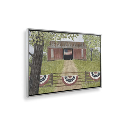«God Bless America Barn» par Linda Spivey, reproduction d'art