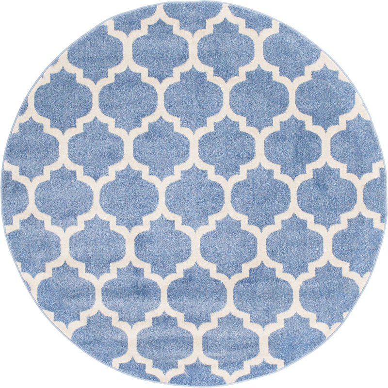 Ruri Geometric Indoor Rug, Round 6'1"