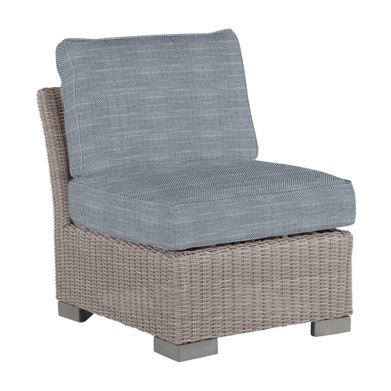 Fauteuil de chambre club tissé - Huître, Welt, Chambray Rollo, Huître