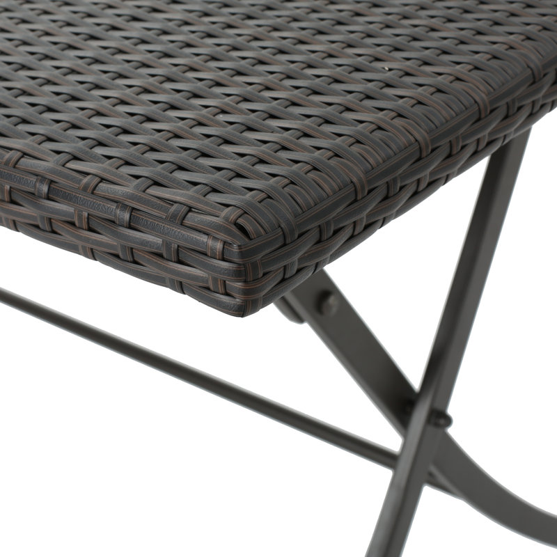 Jazzi 6 - Person Wicker Patio Dining Set with Rectangular Table