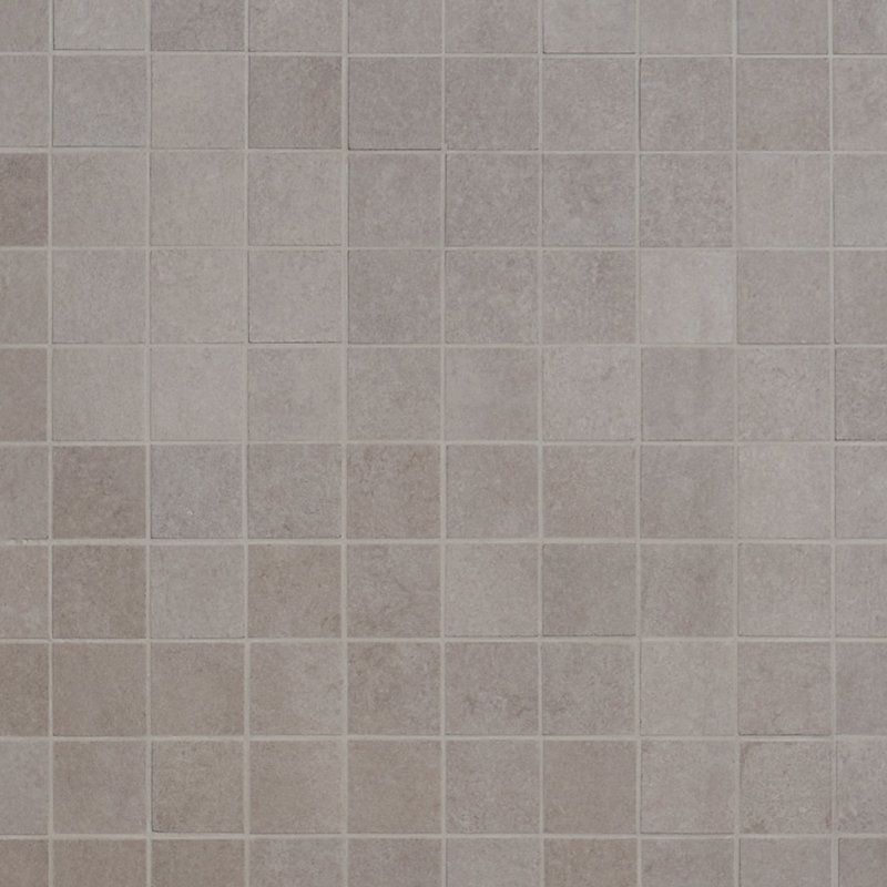 Stoneside 2x2 Porcelain Matte Mosaic Tile, Linen Warm Gray