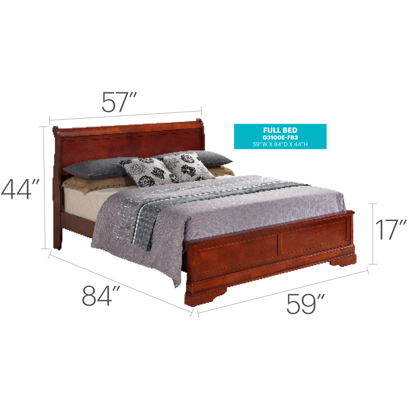 Citronelle Standard Bed, Full, Cherry