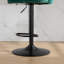 Tabouret pivotant en velours avec siège réglable-969428296-969428302