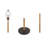 Metal Bamboo Floor Lamp 60"H