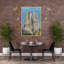 Sagrada Familia Barcelona Abstract Contemporary Architecture City Wall Art Print 1 Piece Wrapped Canvas Wall Art-764212114