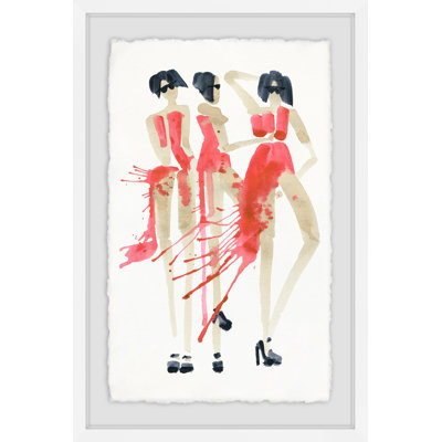 «Vogue Rouge II», reproduction encadrée